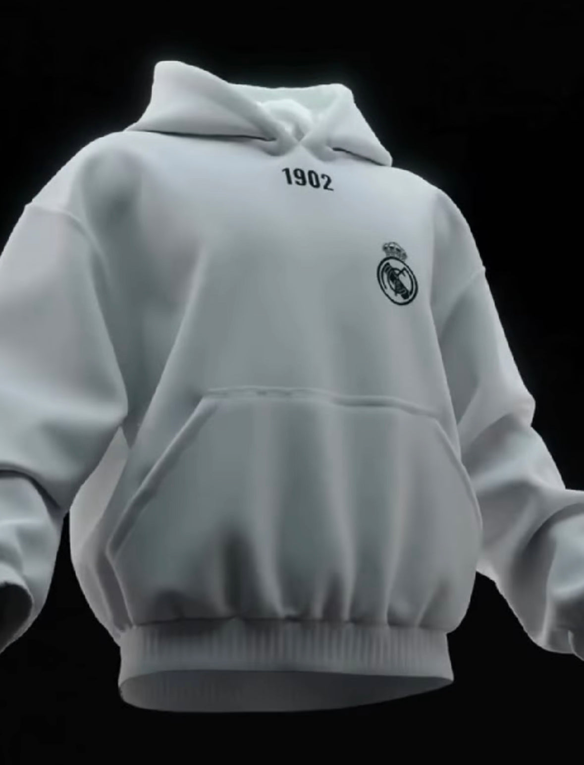 REAL MADRID WHITE HOODIE