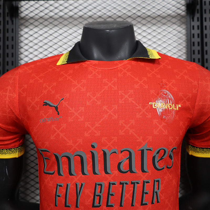 AC MILAN RED AND GREEN SPECIAL PLAYER VERSION JERSEY 2024/2025 tm