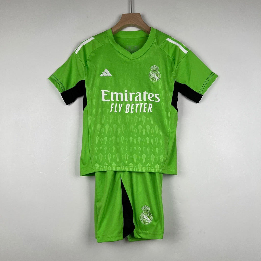 Real Madrid 2023/24 ~ Green Goalkeeper Kids Kit tm