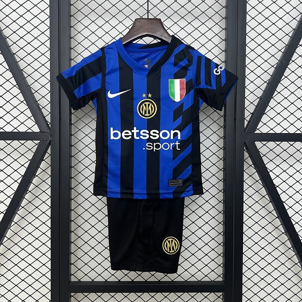 Inter Milan 2024/25 ~ Black and Blue Kids Kit tm