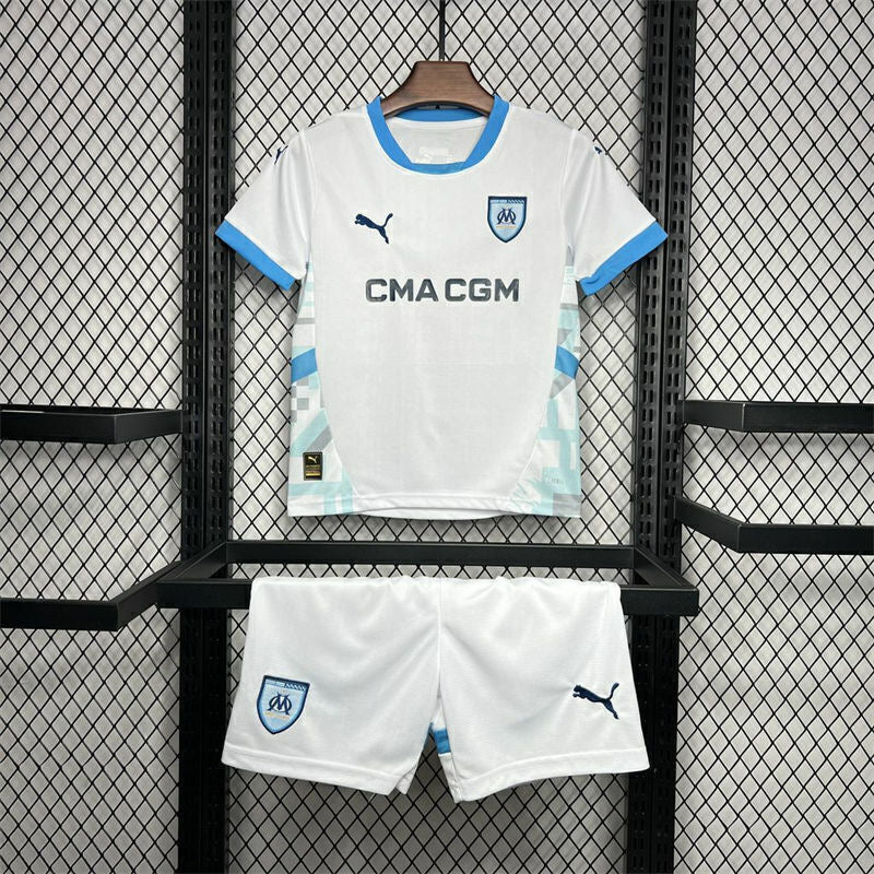 Olympique Marseille 2024/25 ~ White Kids Kit tm