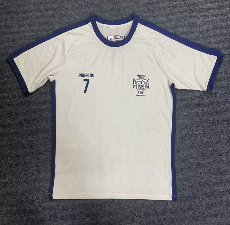 Portugal Ronaldo white training jersey 2025/2026