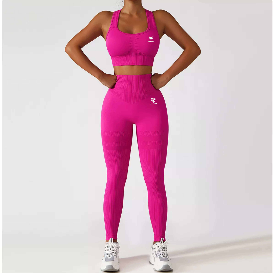 ELITE BRA AND LEGGINGS - SONIC PINK