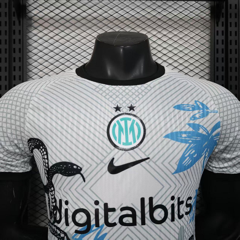 inter milan white Special player version jersey tm