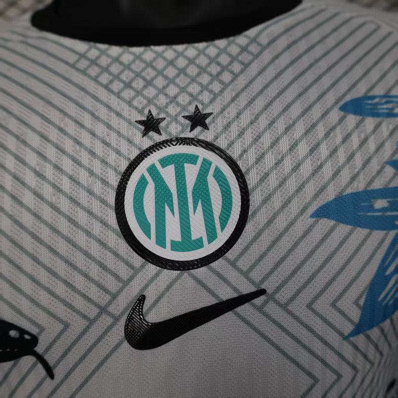 inter milan white Special player version jersey tm