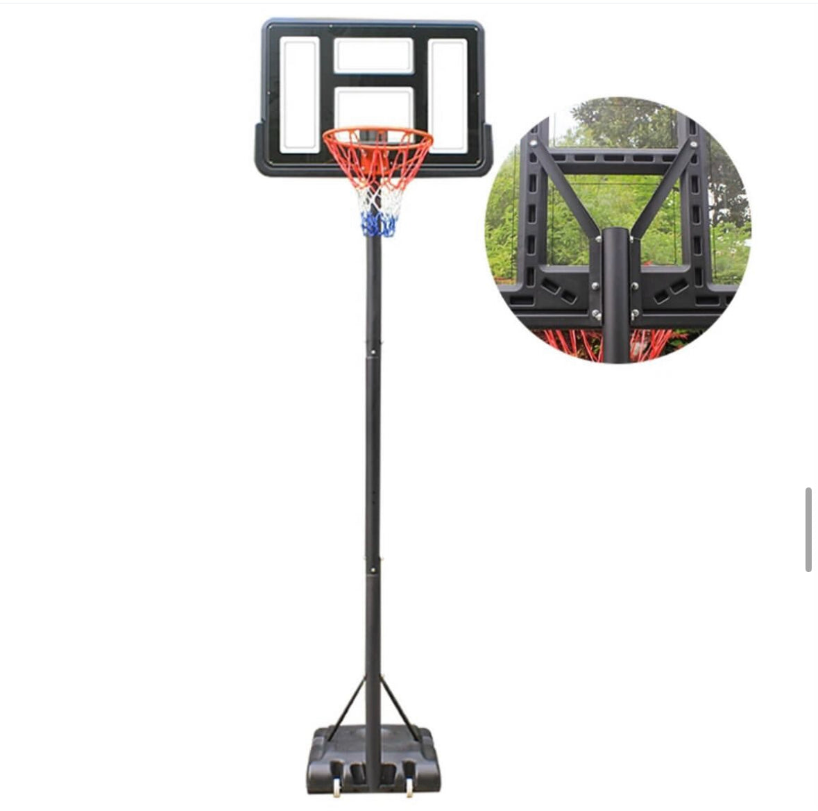 Basketball Stand Pole Black/Grey