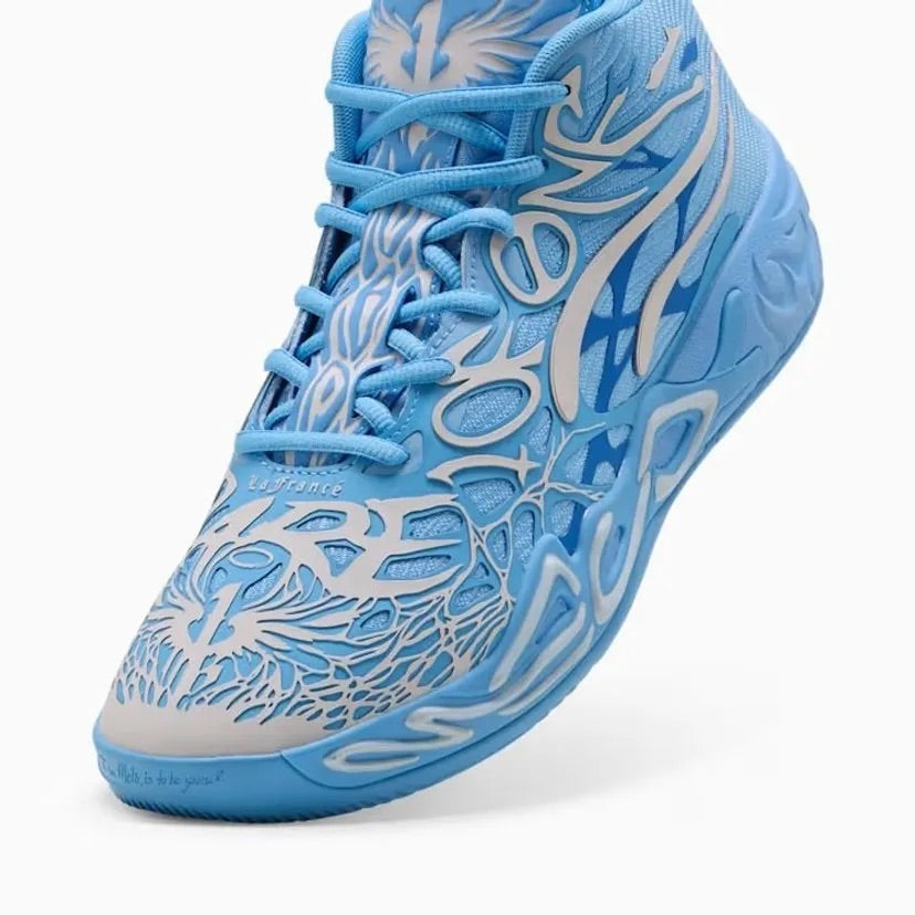 PUMA X LAMELO BALL BASKETBALL SHOE MB.04 LA FRANCE - TEAM LIGHT BLUE/MID GREY