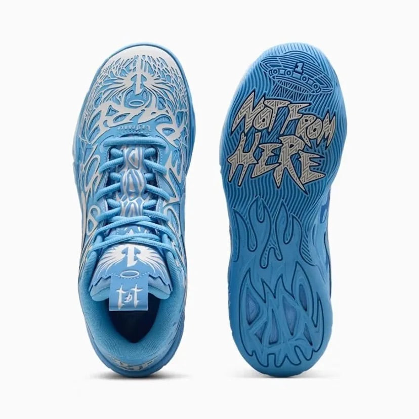 PUMA X LAMELO BALL BASKETBALL SHOE MB.04 LA FRANCE - TEAM LIGHT BLUE/MID GREY