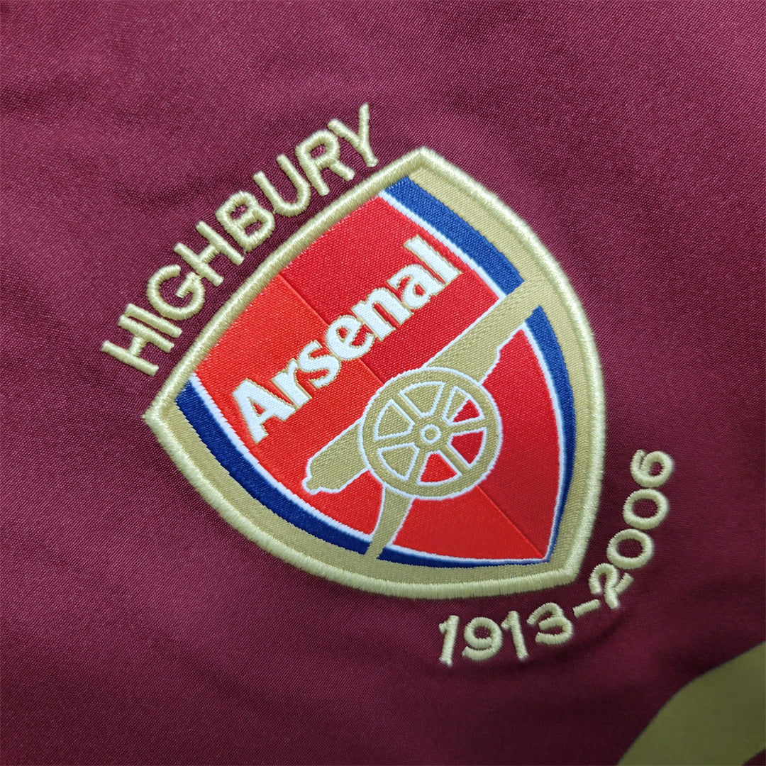 arsenal home long sleeve 2004/2005 retro tm