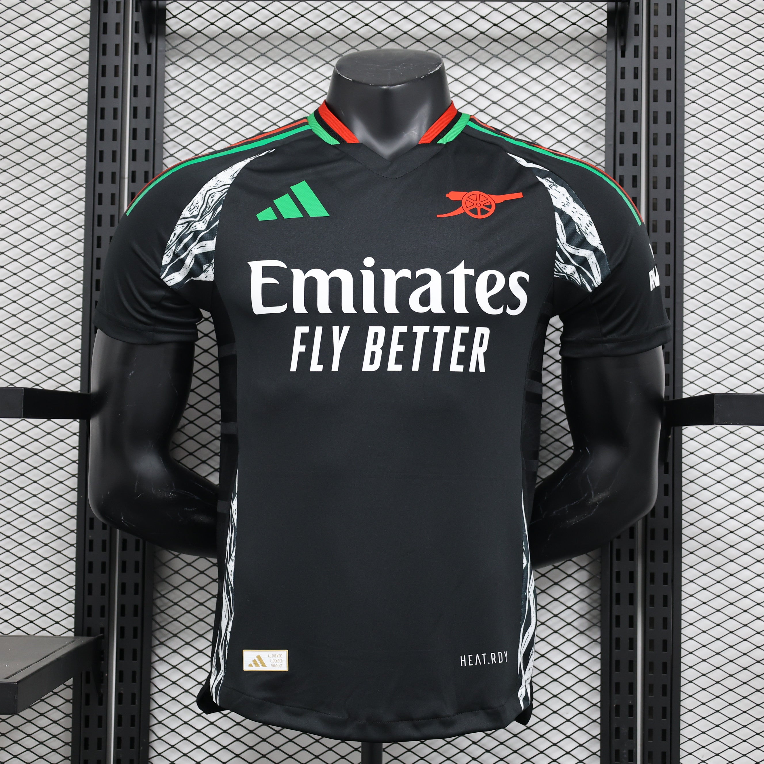 arsenal away black player version 2024/2025 tm