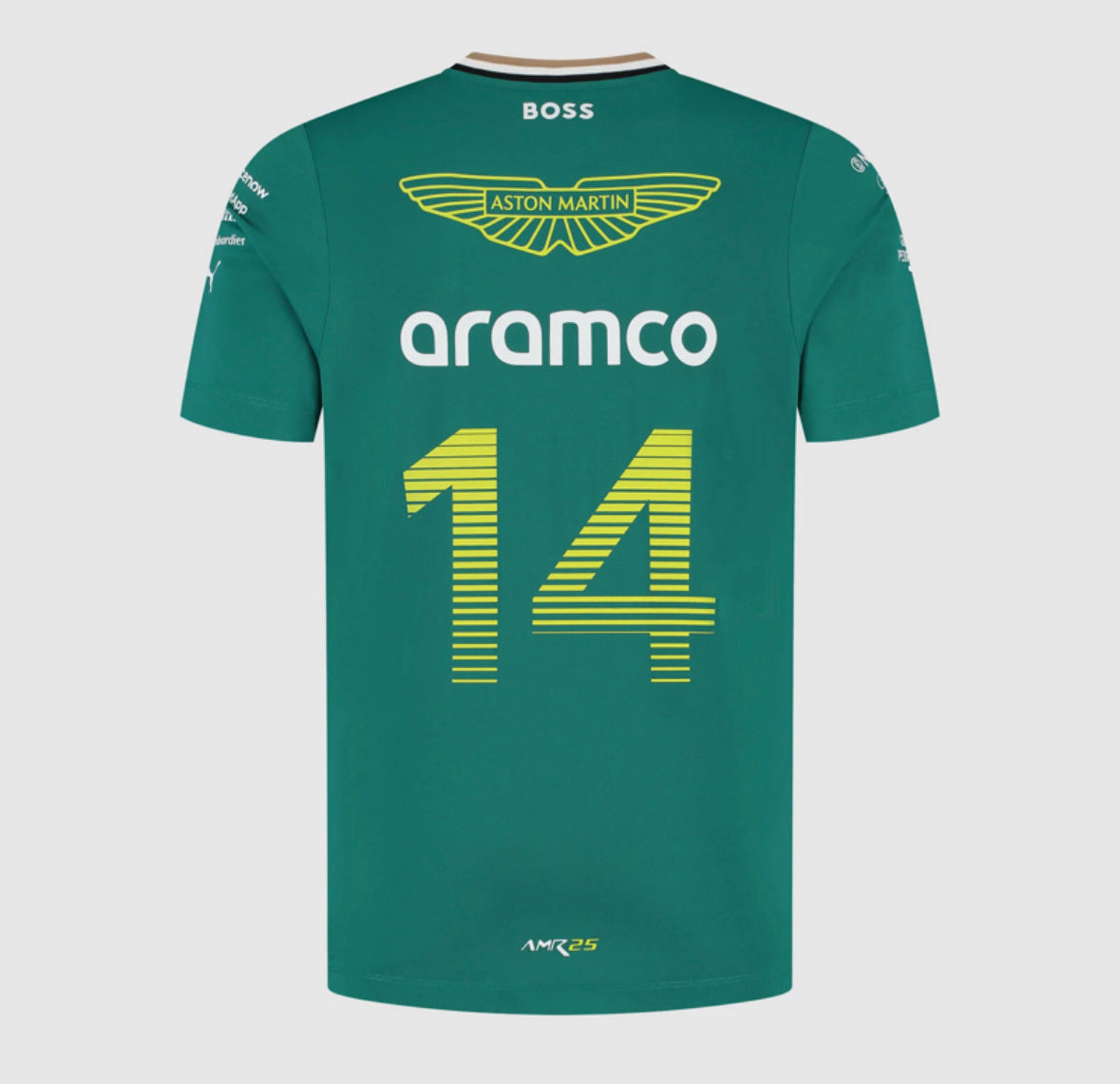 2025 (Aston Martin) green #14 rugby jersey