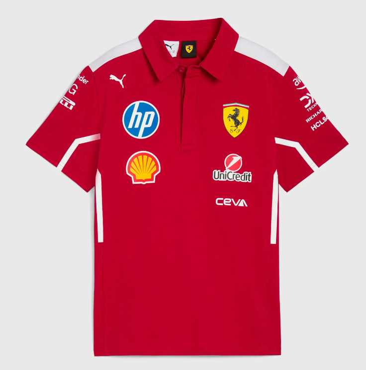 2025 Ferrari red POLO neck (FERRARI)