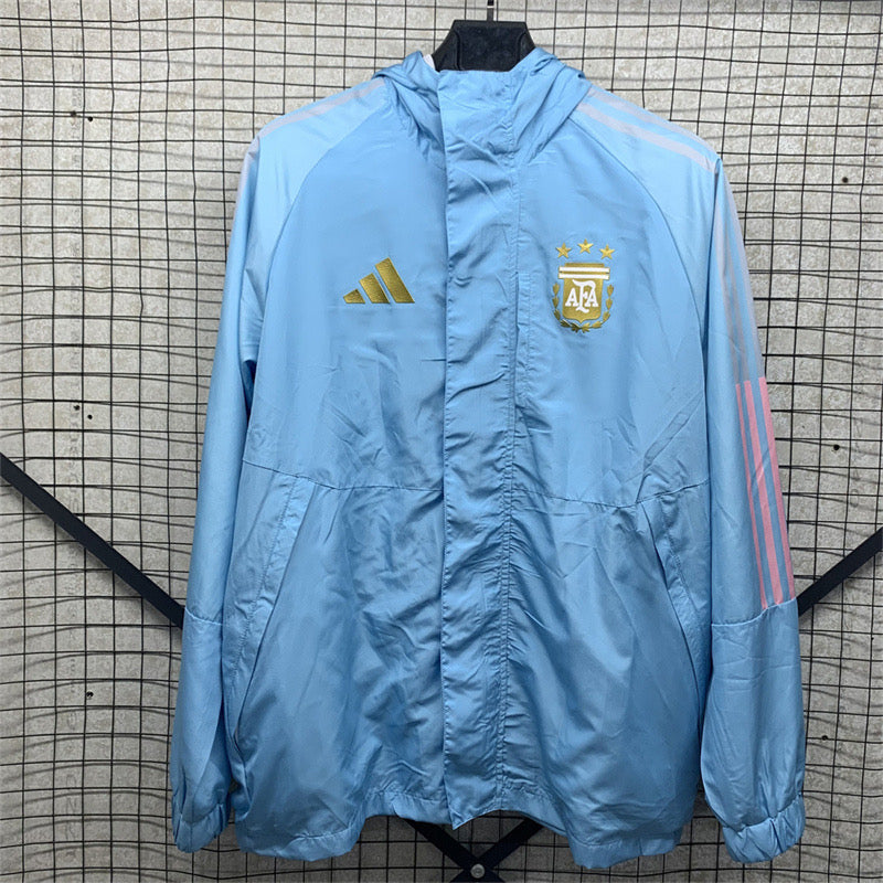 Argentina blue windbreaker