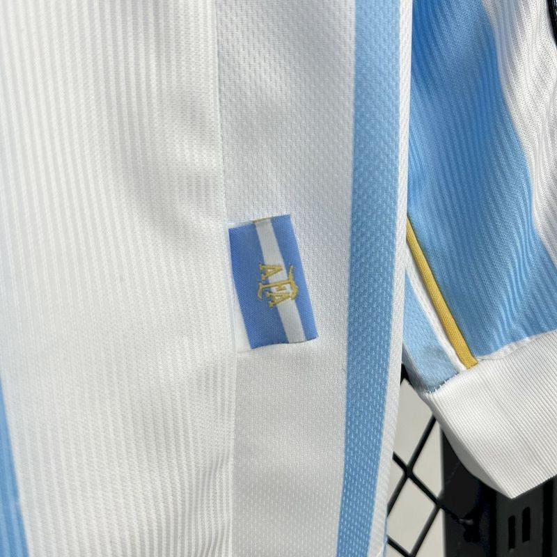Argentina Home Retro Long Sleeve Jersey 2006 tm