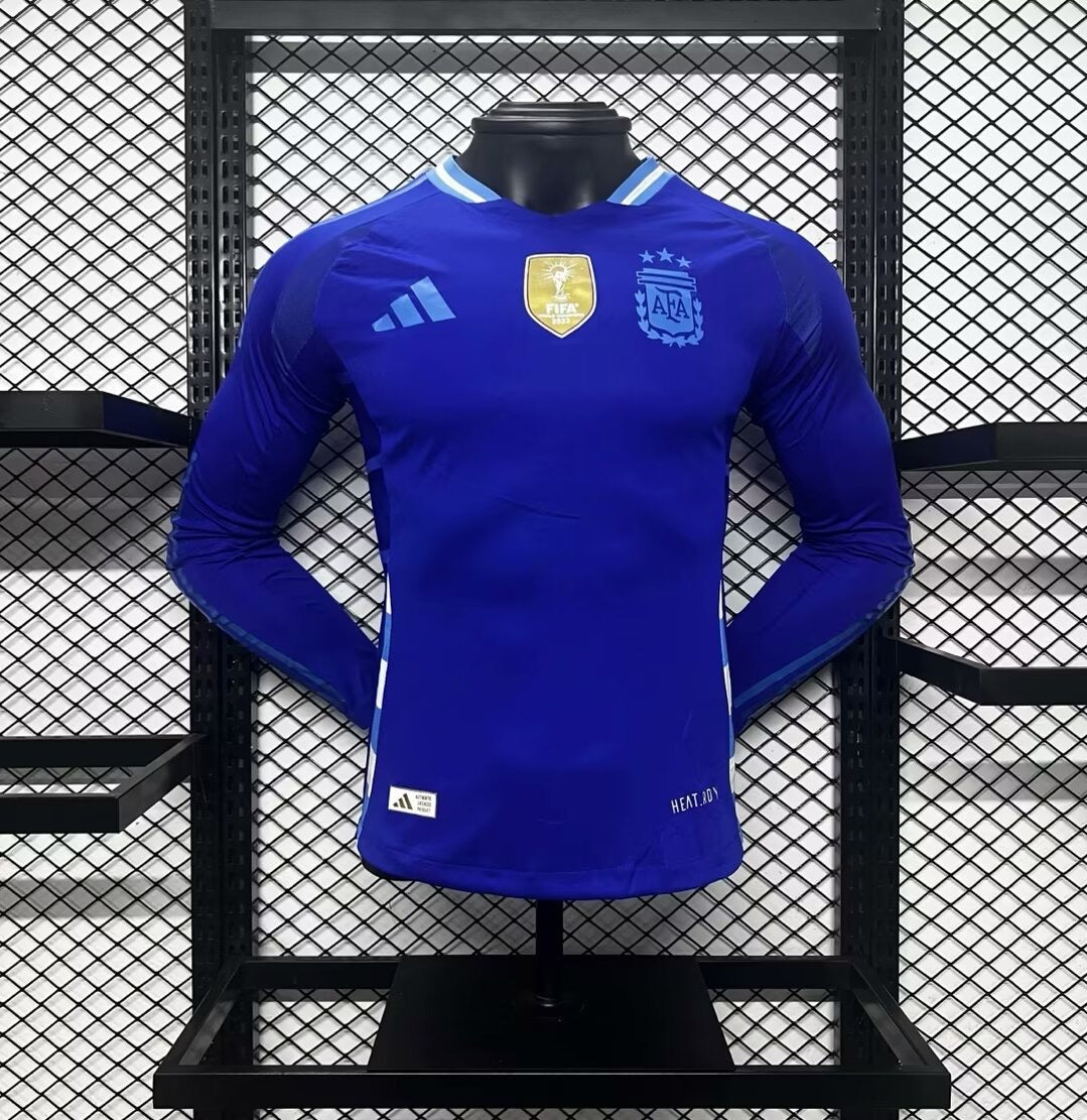 Argentina away long sleeve player version jersey 2024 tm