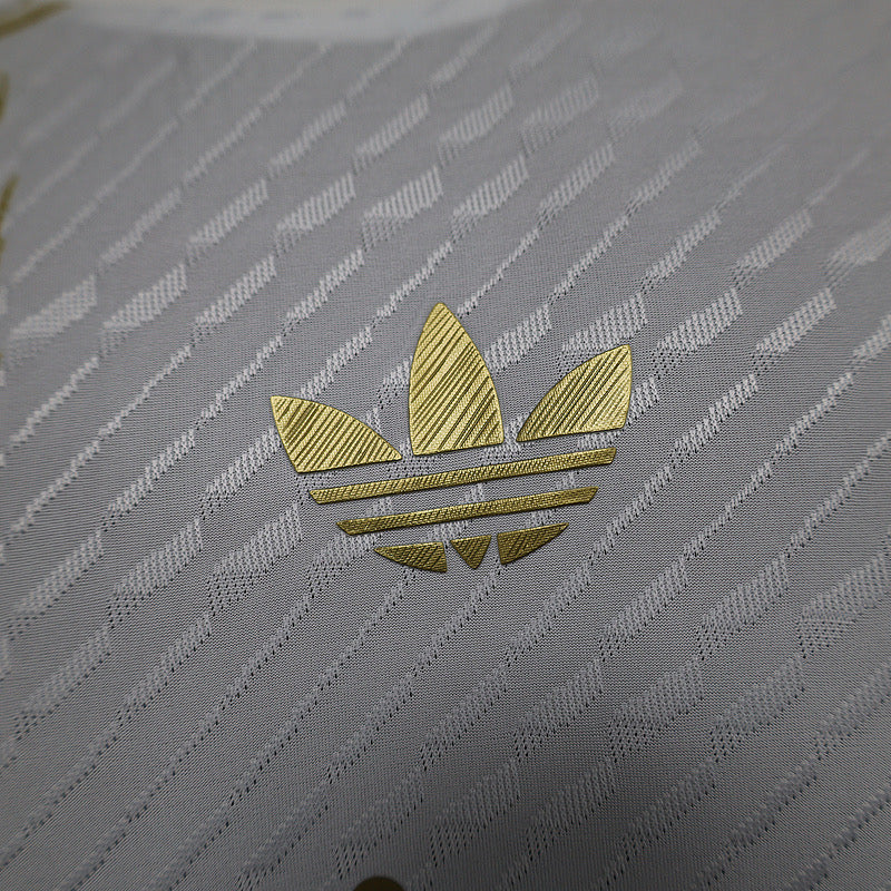 REAL MADRID WHITE AND GOLD DRAGON PLAYER VERSION JERSEY 2024/2025 tm