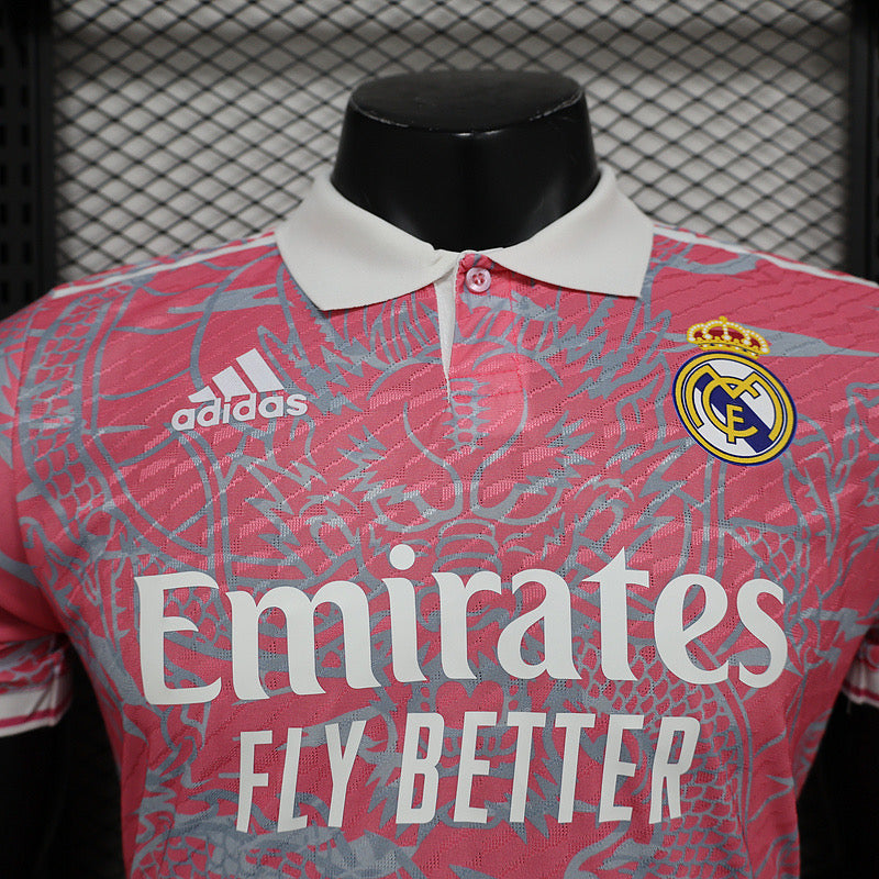 REAL MADRID PINK DRAGON PLAYER VERSION JERSEY 2024/2025 tm