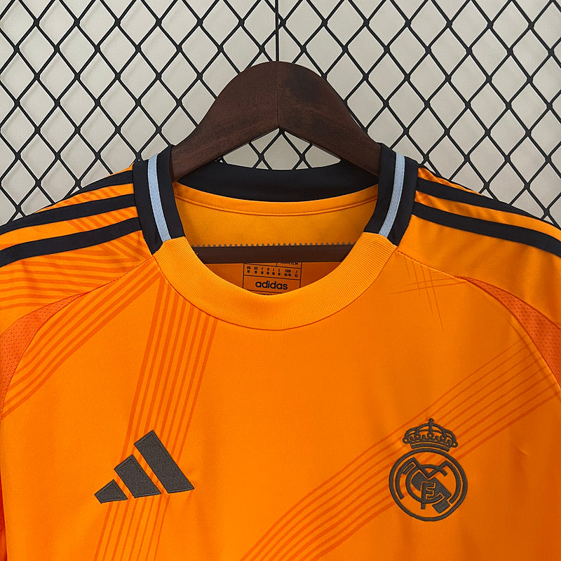 REAL MADRID AWAY ORANGE FAN VERSION 2024/2025 tm