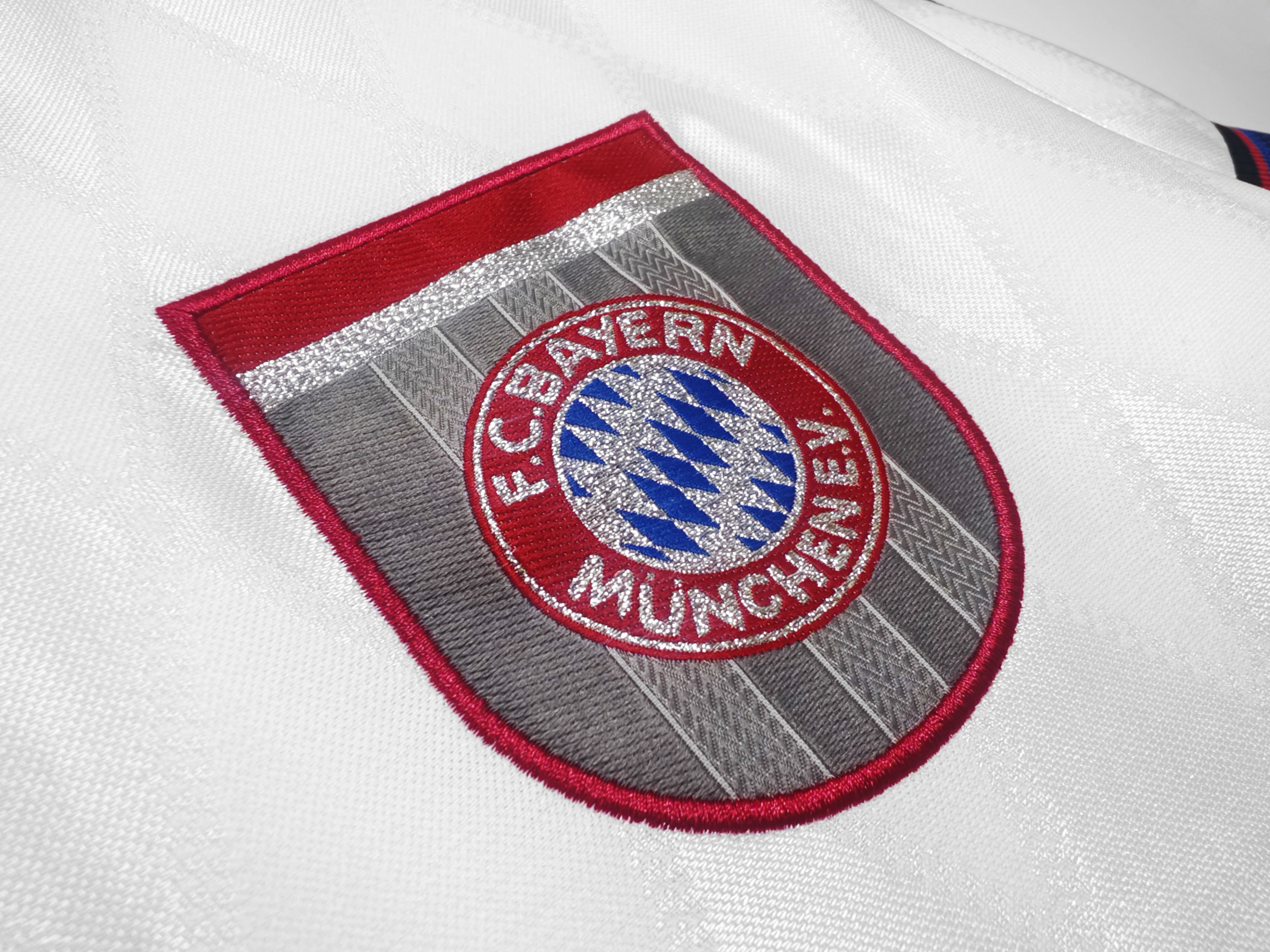 Bayern away white retro jersey 1996/1998 tm