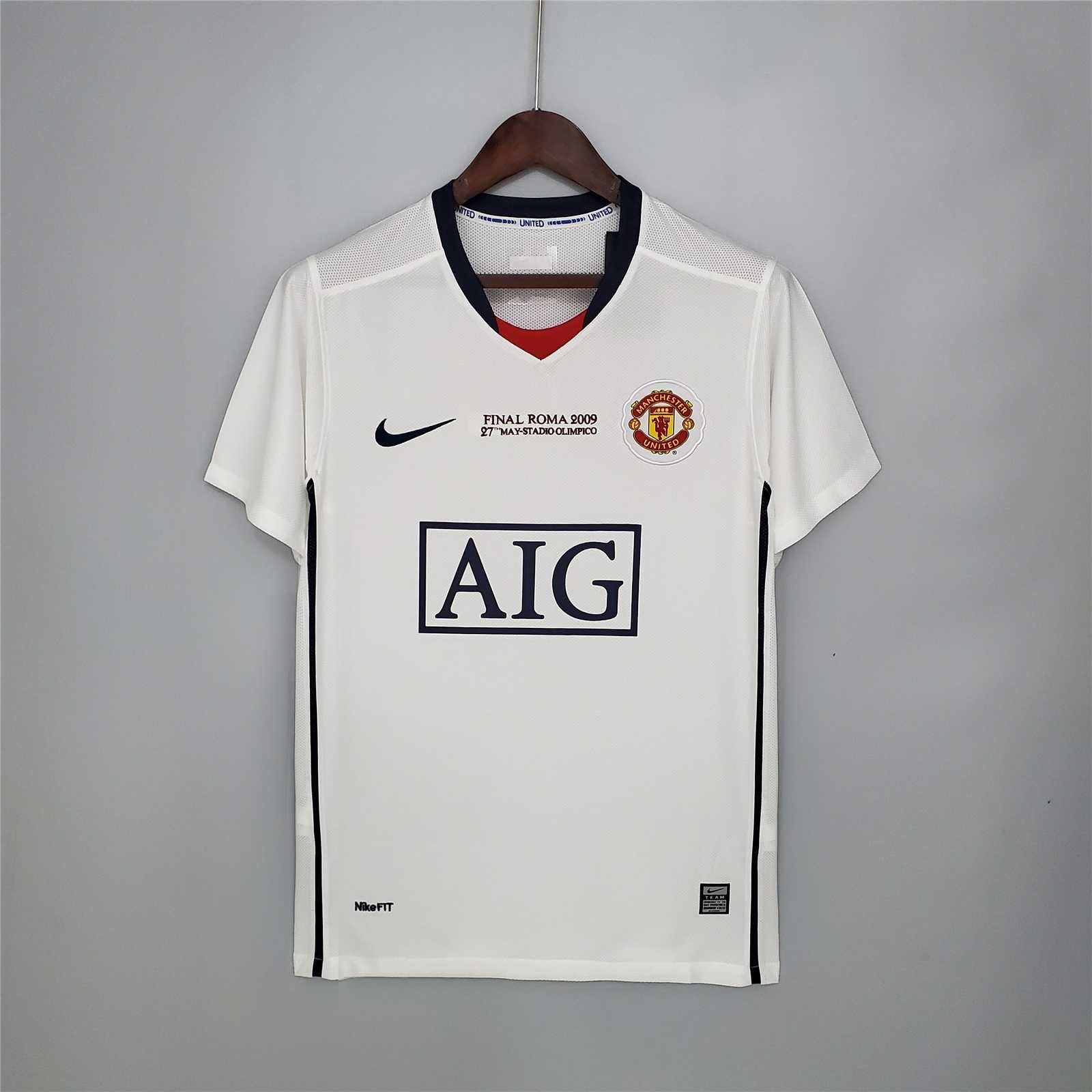 MANCHESTER UNITED AWAY WHITE RETRO  2008/2009 tm