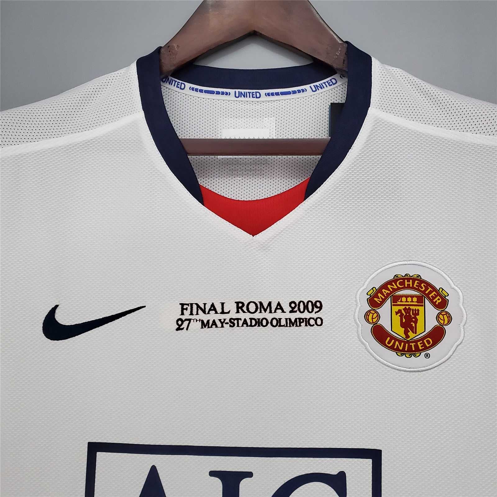 MANCHESTER UNITED AWAY WHITE RETRO  2008/2009 tm