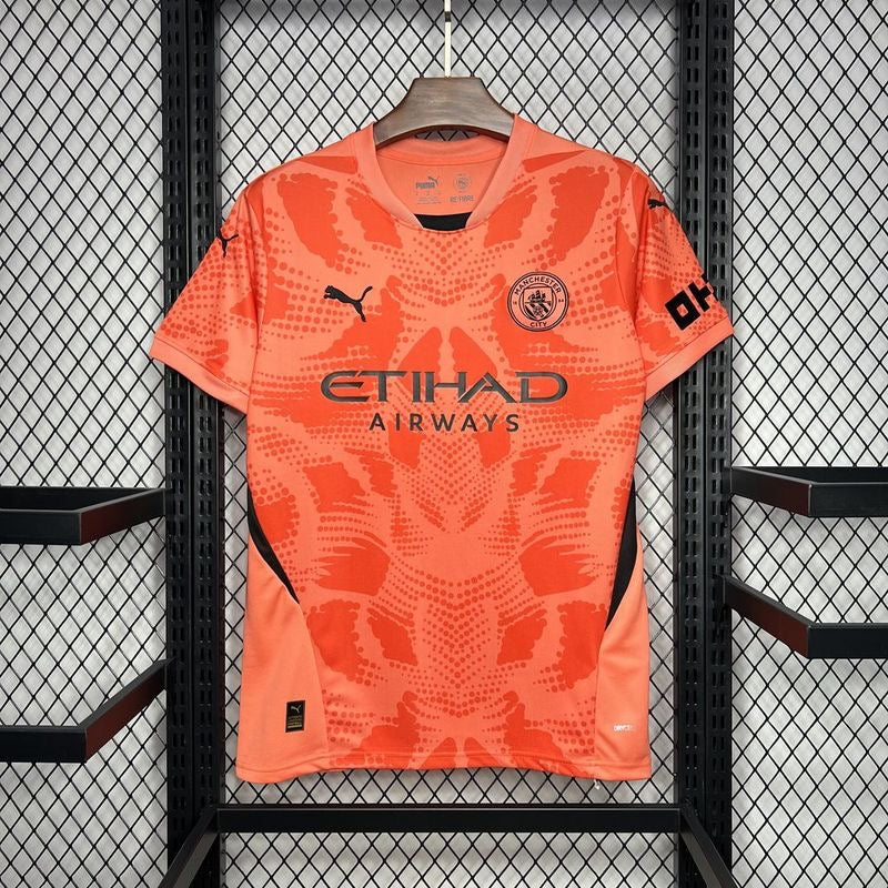 MANCHESTER CITY ORANGE GOALKEEPER JERSEY 2024/2025