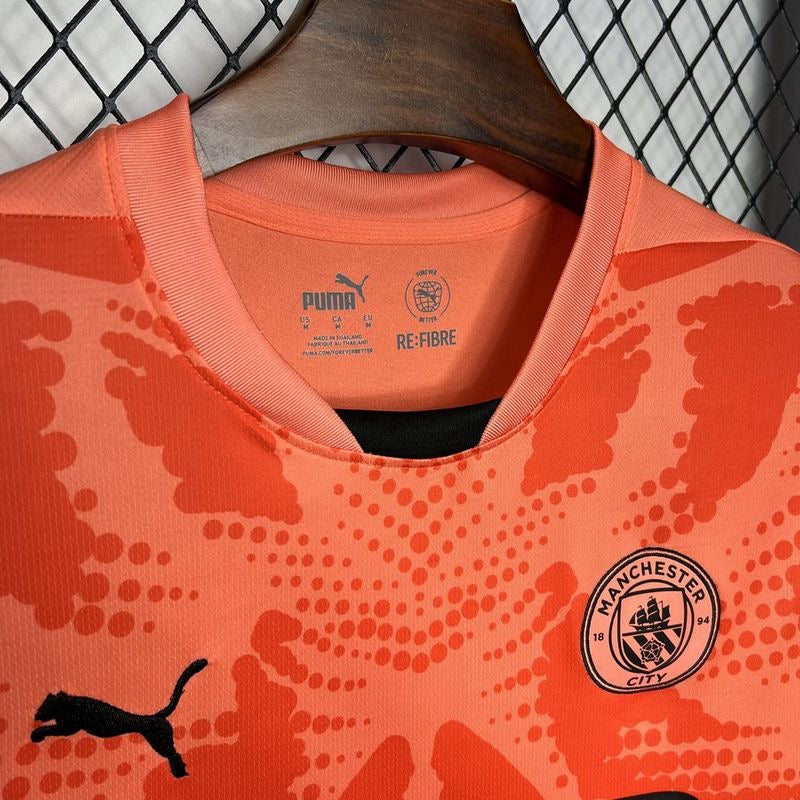 MANCHESTER CITY ORANGE GOALKEEPER JERSEY 2024/2025