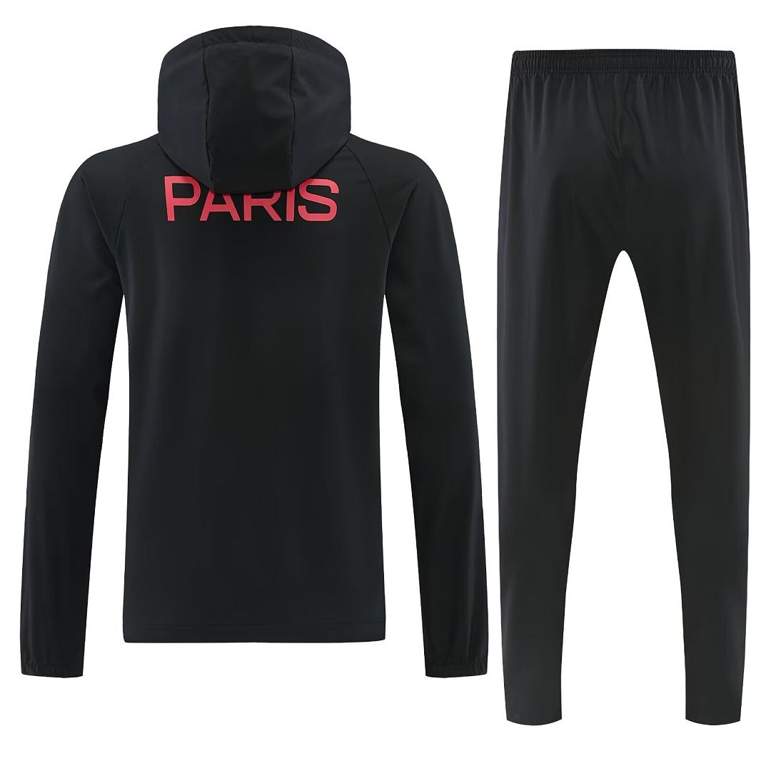 PSG 2026/27 Black Windbreaker Suit