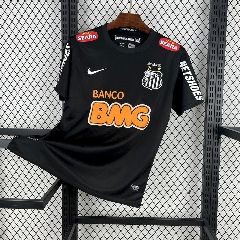 12-13 Santos away black retro jersey tm