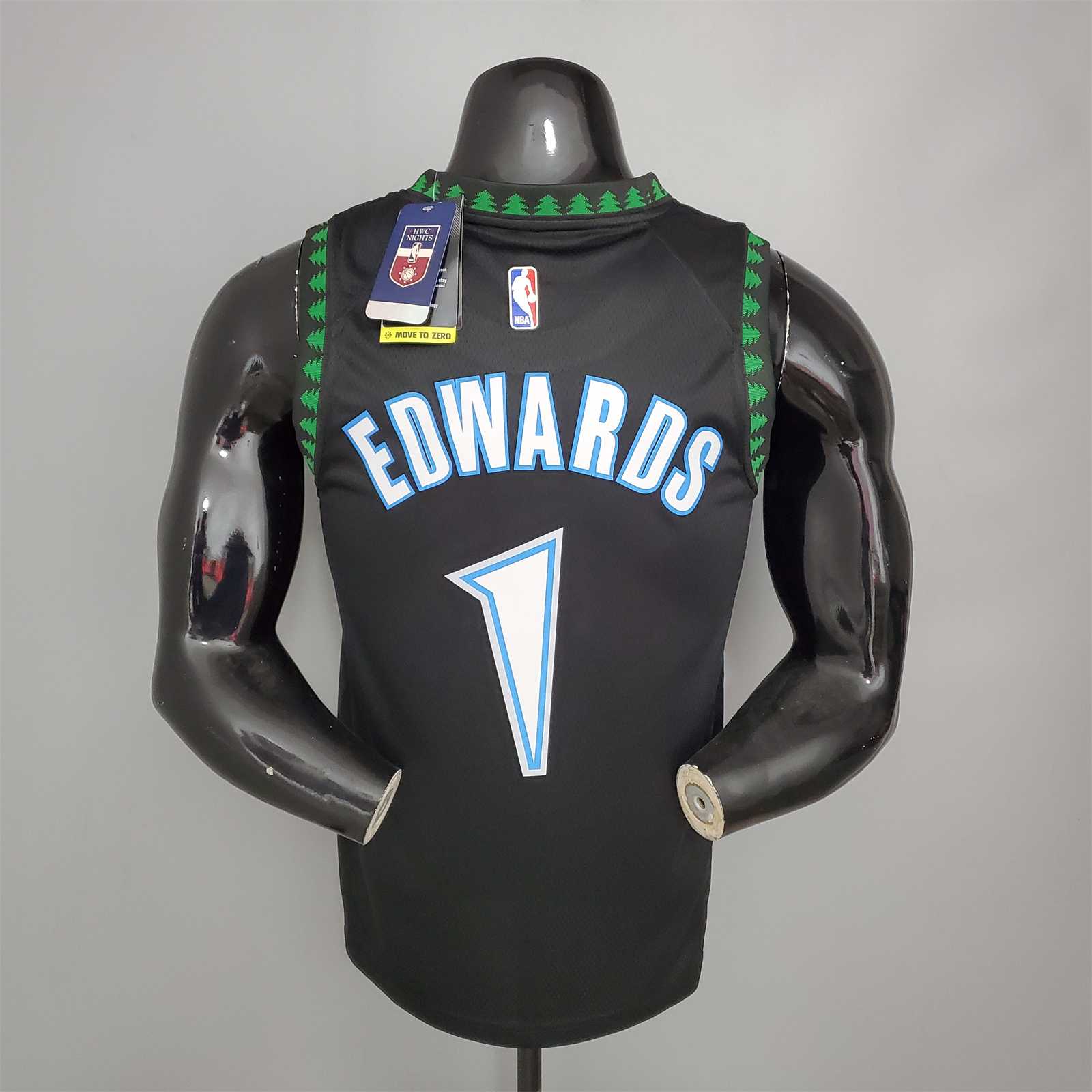 EDWARDS#1 2018 Retro Timberwolves Black tm