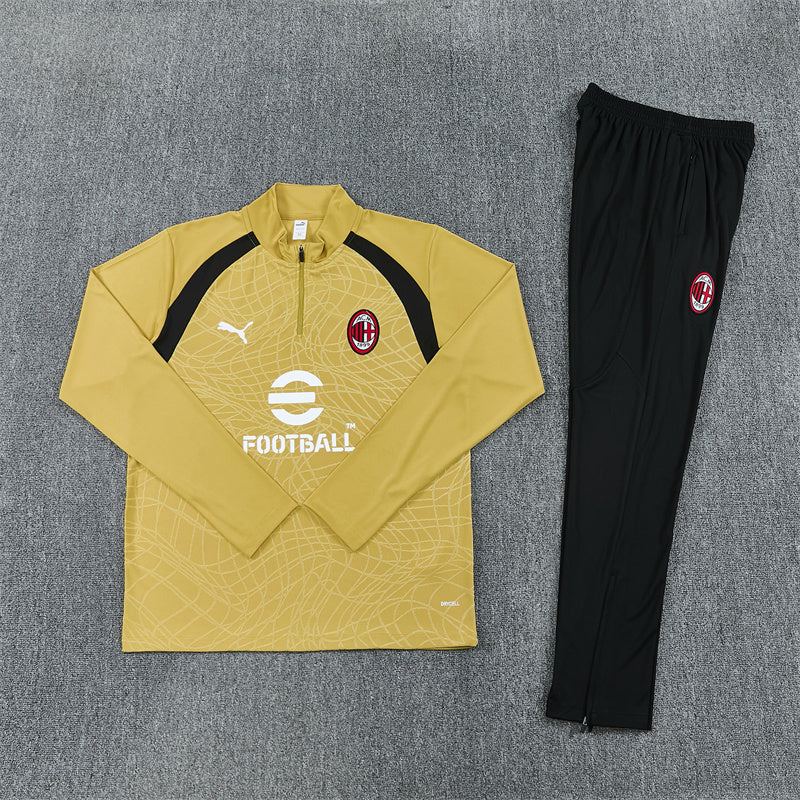 26-27 Season AC Milan Golden Color Football Sweater Set