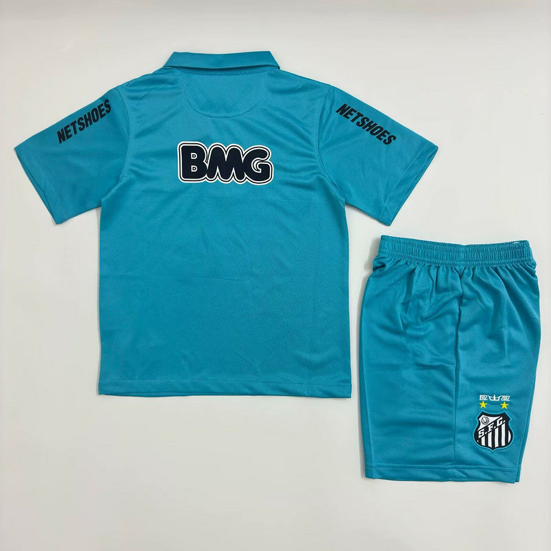 12-13 Santos away blue kid kit