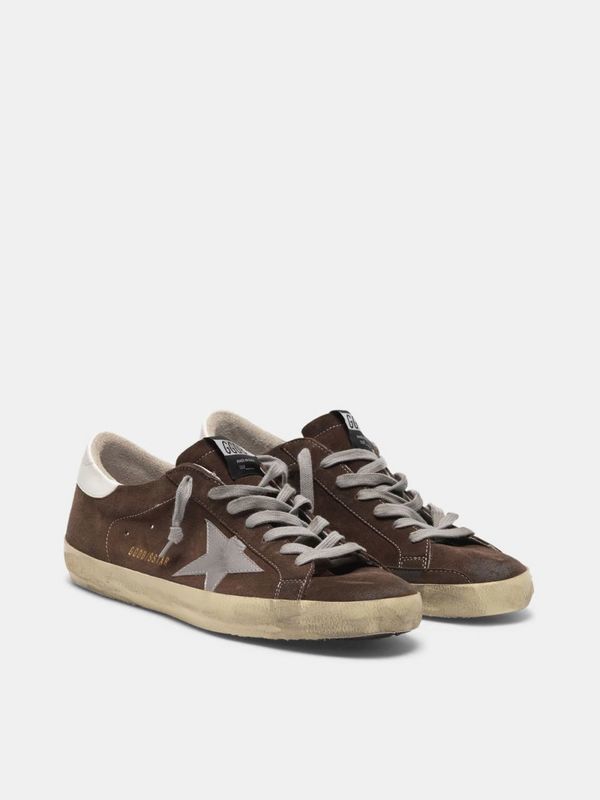 golden goose Super-Star sneakers in suede with silver star