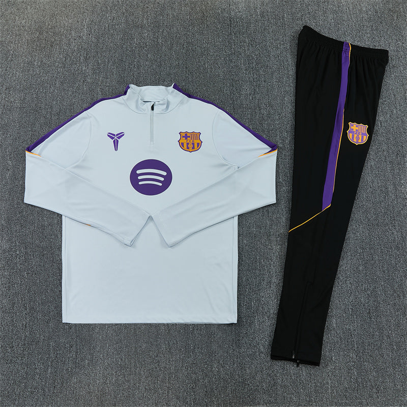 26-27 Season Barcelona Light-Grey Color Football Sweater Set