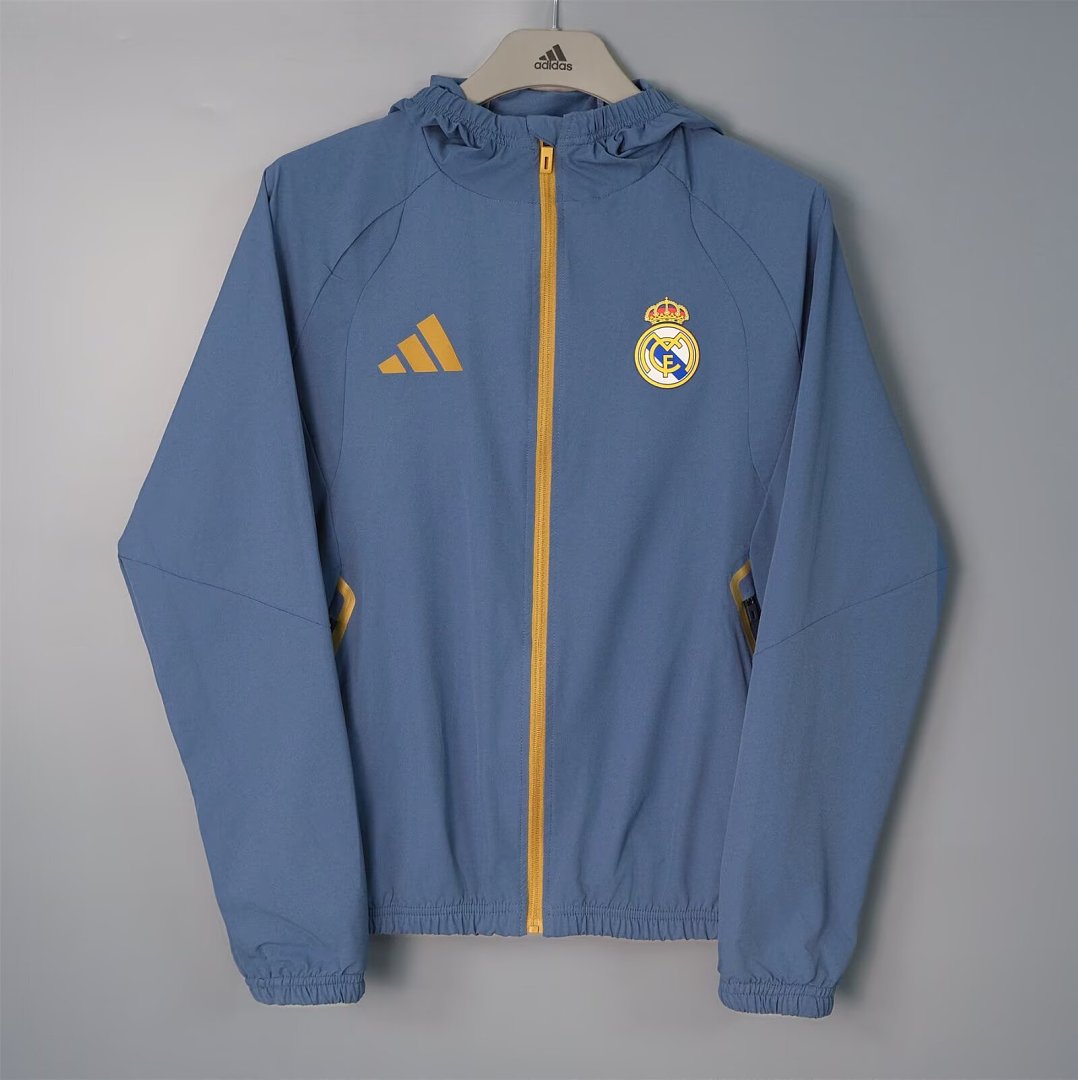 Real Madrid Blue & Gold Windbreaker