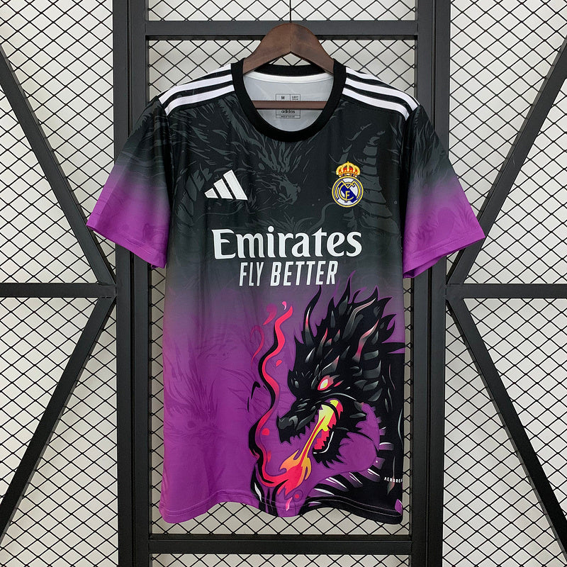 25-26 REAL MADRID purple and black training jersey