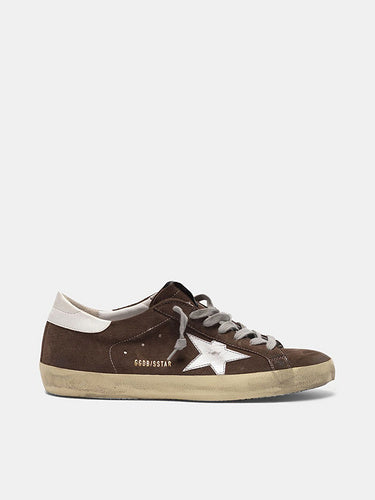golden goose Super-Star sneakers in suede with silver star