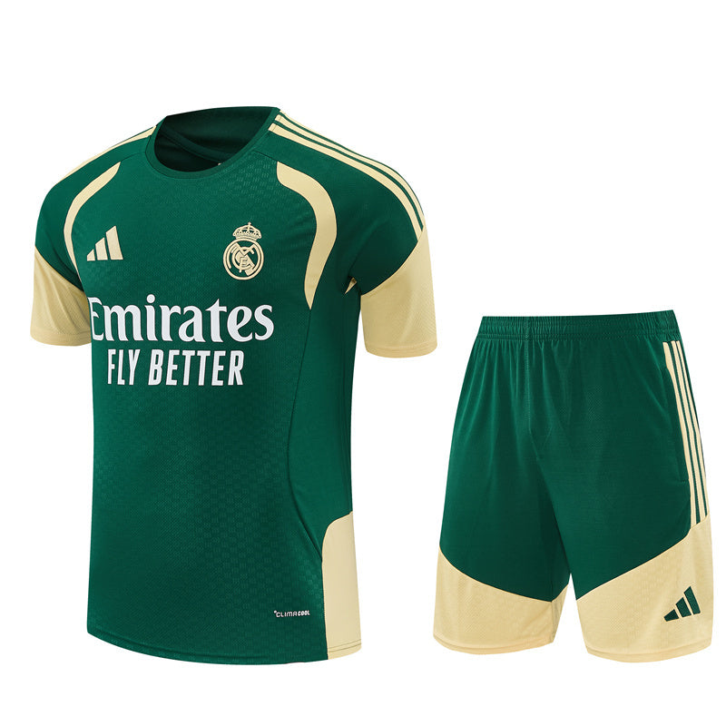 26-27 Season Real Madrid Green Color Football Training Suit