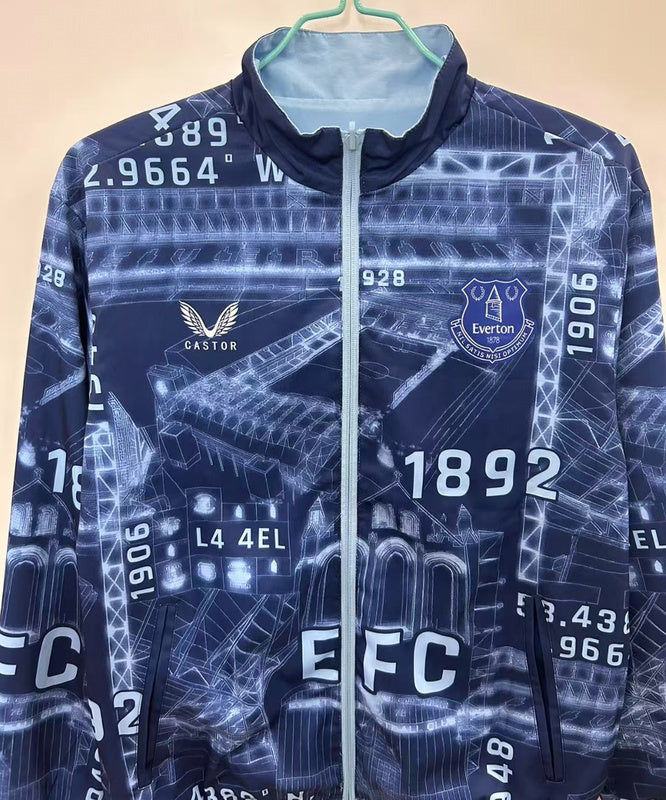 25-26 Everton blue reversible Windbreaker