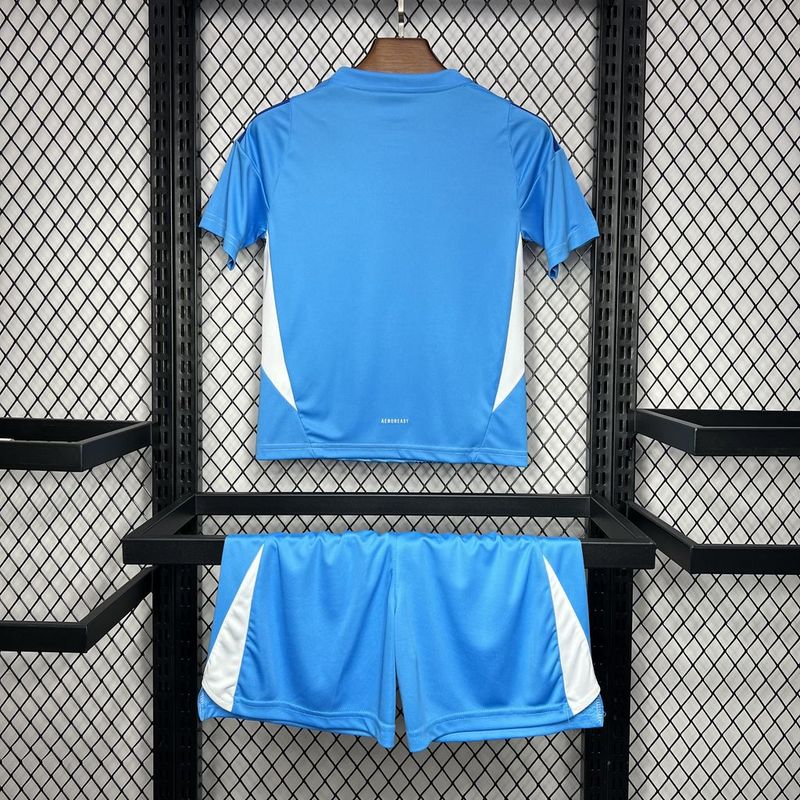 24-25 REAL MADRID blue goalkeeper kid kit