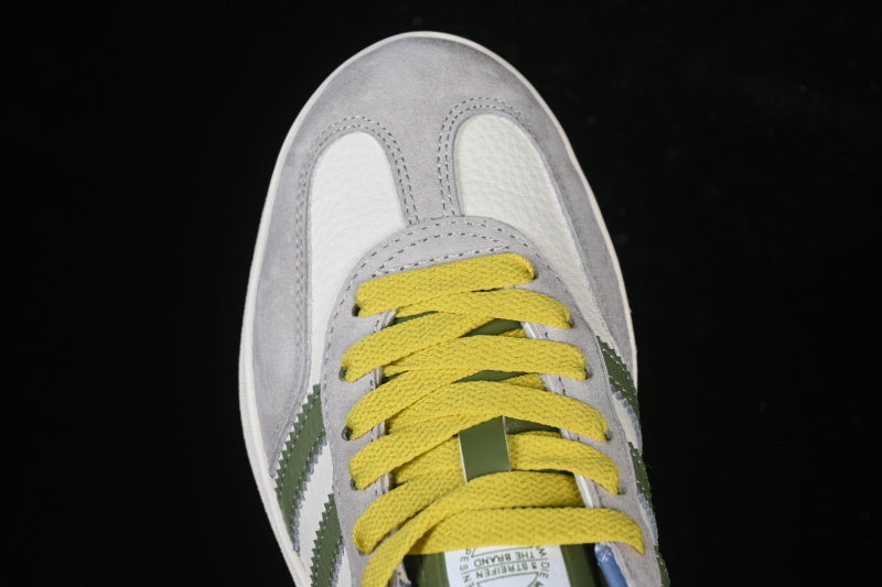 GAZELLE INDOOR LOW-TOP SNEAKERS GREY/WHITE/GREEN