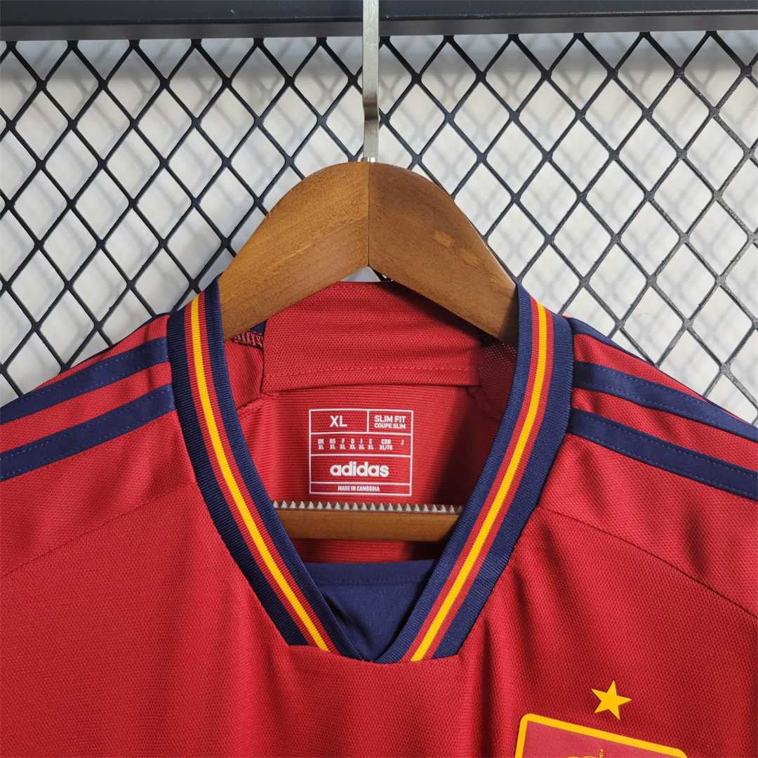 2022 Spain home fan version shirt tm