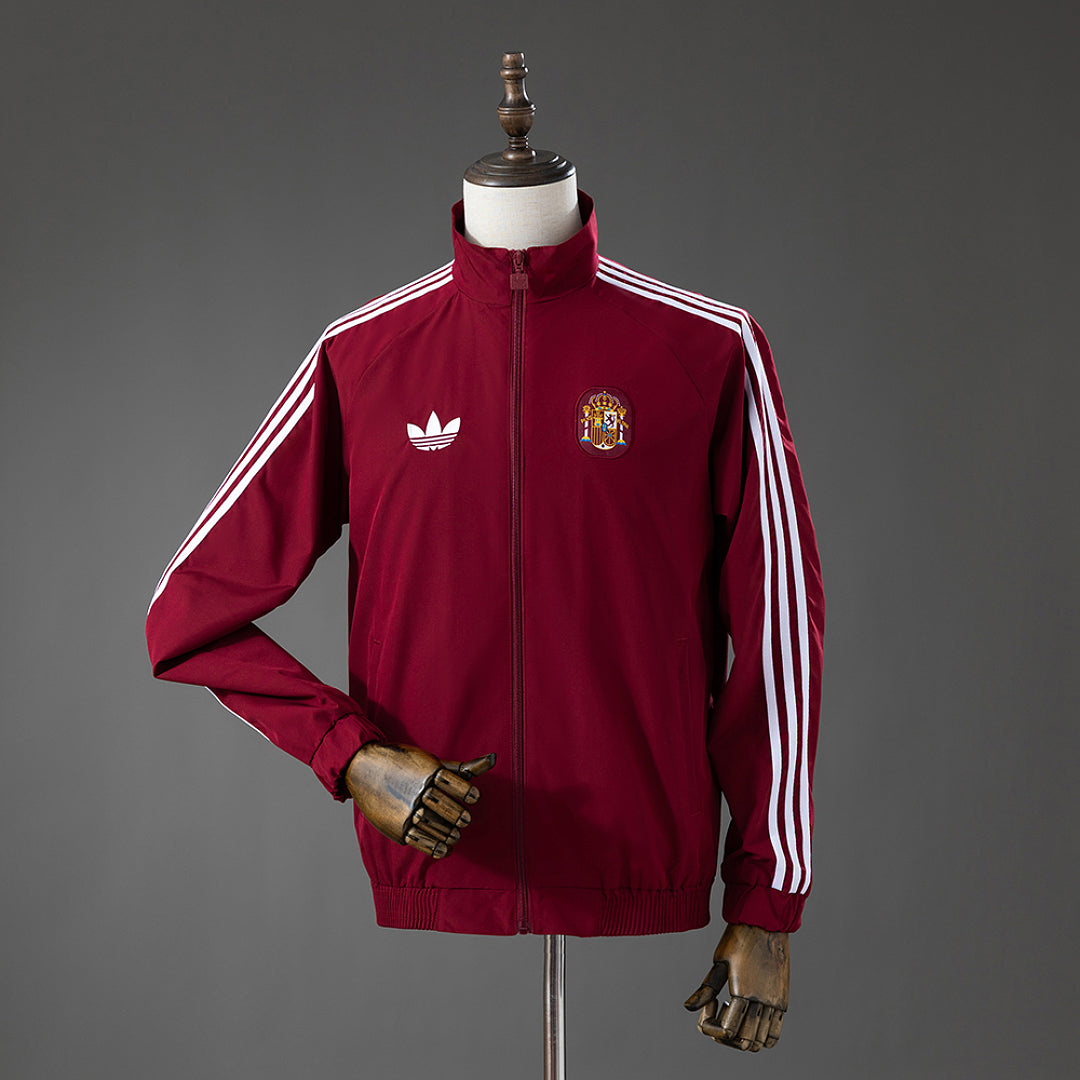 Spain Burgundy Retro Track Jacket