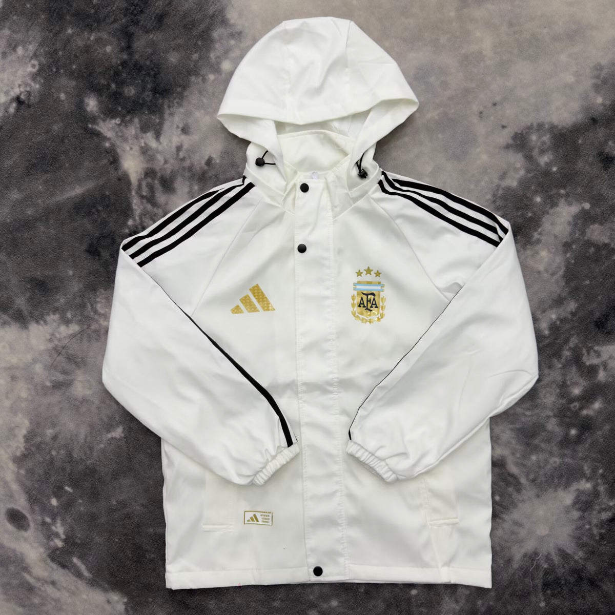 Argentina White Windbreaker