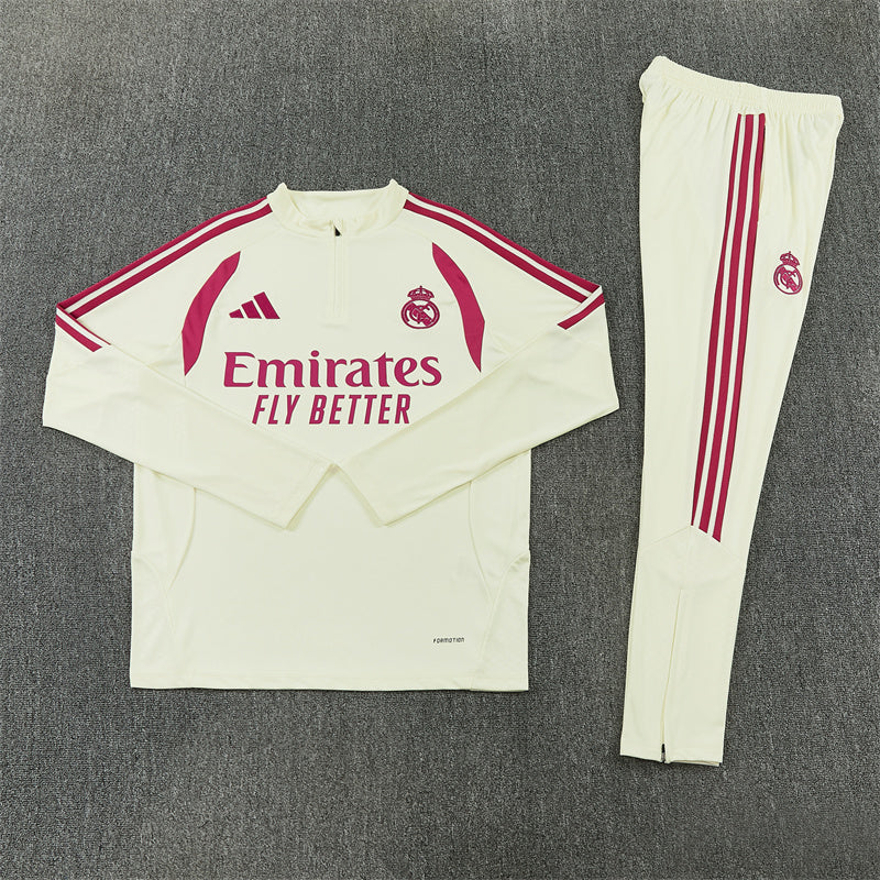 26-27 Season Real Madrid Light-Yellow Color Football Sweater Set