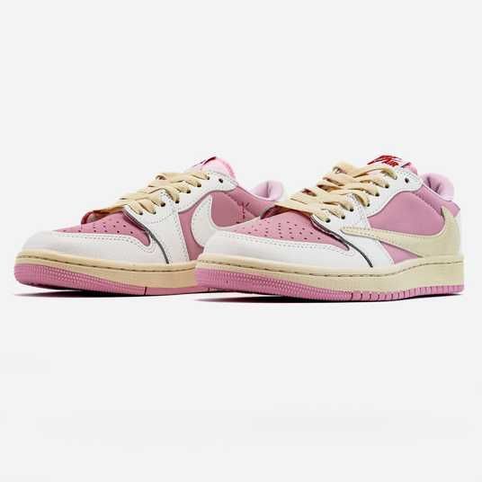 Nike Air Jordan 1 Low x Travis Scott Pink White Beige