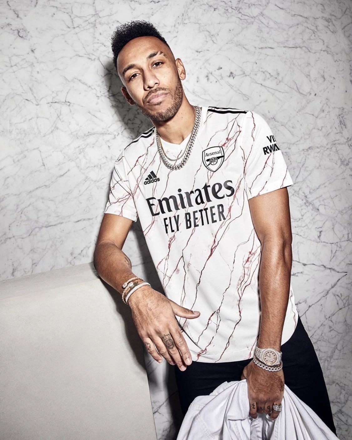 arsenal 2020 white Jersey Player Version