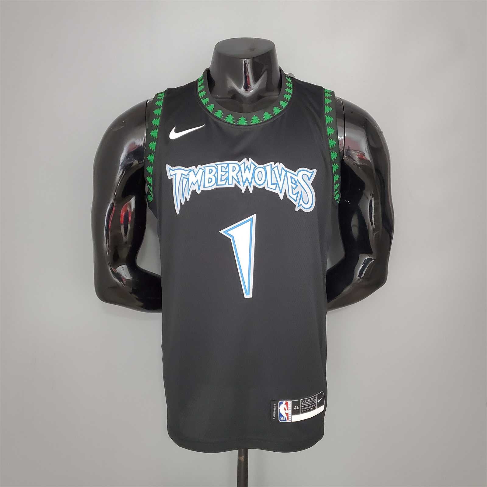 EDWARDS#1 2018 Retro Timberwolves Black tm