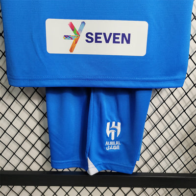 23-24 Al Hilal Home kids Size 16-28 Soccer Jerseys tm