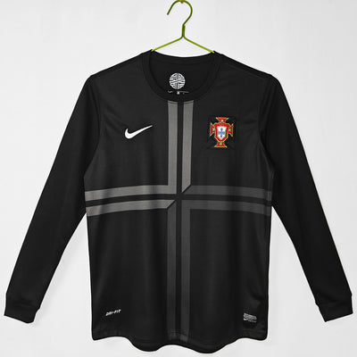 Retro Portugal 2012 Away Black Long sleeve